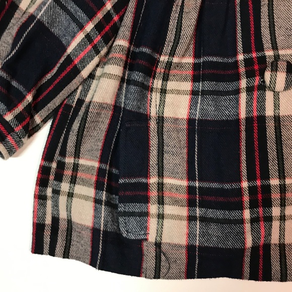 Lux Plaid Flannel Babydoll Style Shrug Jacket XS - Picture 5 of 8